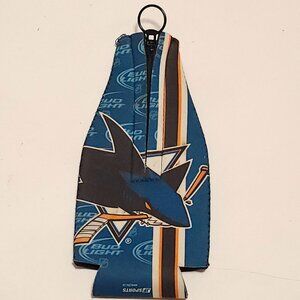 NHL Neoprene Bottle Cooler Bud Light San Jose Sharks